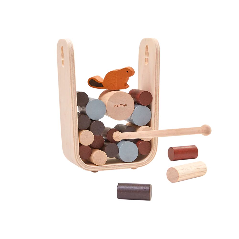 Plan Toys' Exciting Timber Tumble Game for Hand - Eye Coordination