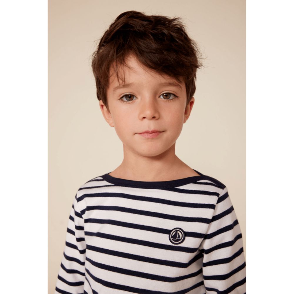 Petit Bateau Long Sleeve Sailor Style T-Shirt for Children