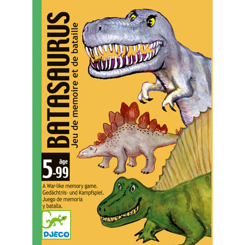 Djeco Prehistoric Strategy Card Game - Batasaurus for Memory Enthusiasts