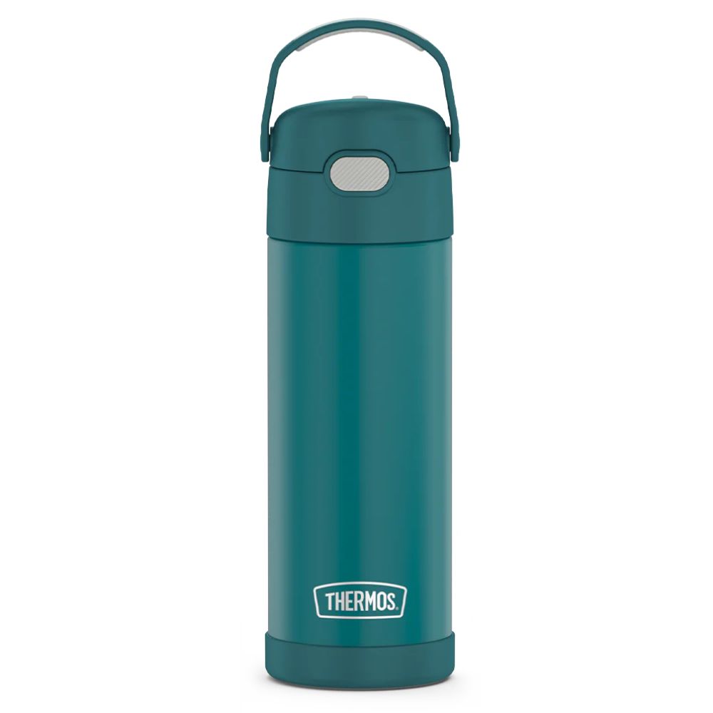 Thermos 470ml Vacuum Insulated Funtainer Water Bottle with Spout in Dark Teal