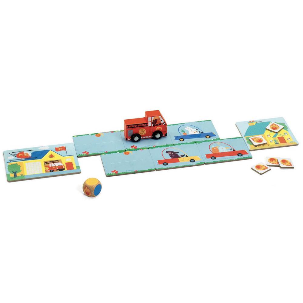 Djeco Pin Pon Cooperative Firefighting Board Game