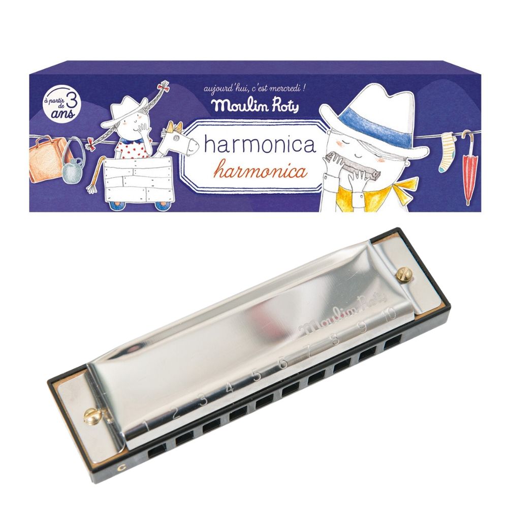 Moulin Roty Harmonica - Aujourd'hui C'est Mercredi Edition in Stylish Box
