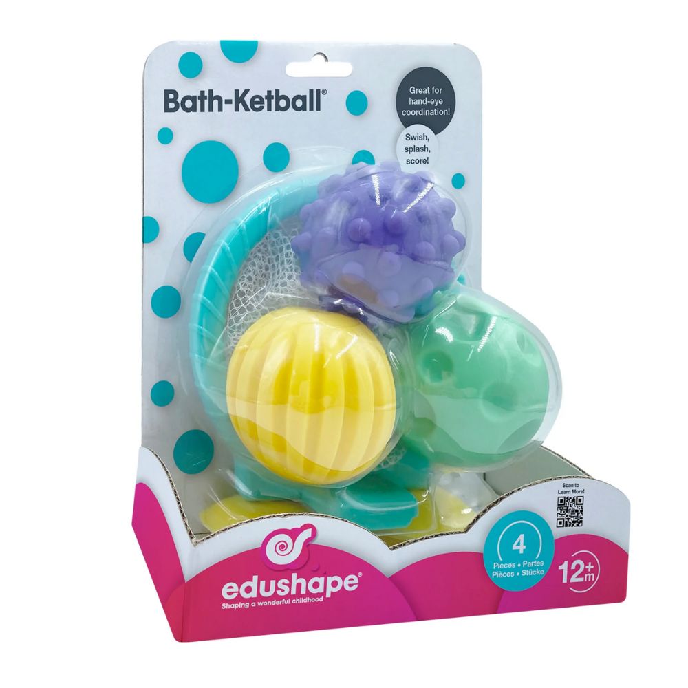 Educational Shape Bath Basketball Set for Kids
