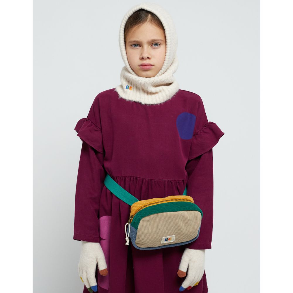 Bobo Choses Dress with Geometric Shapes and Ruffles