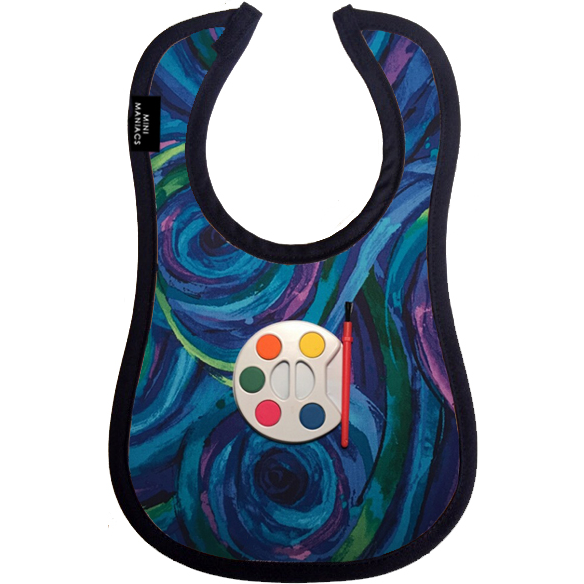 Handmade USA Artistic Bib Slicks with Vinyl and Vegan Leather