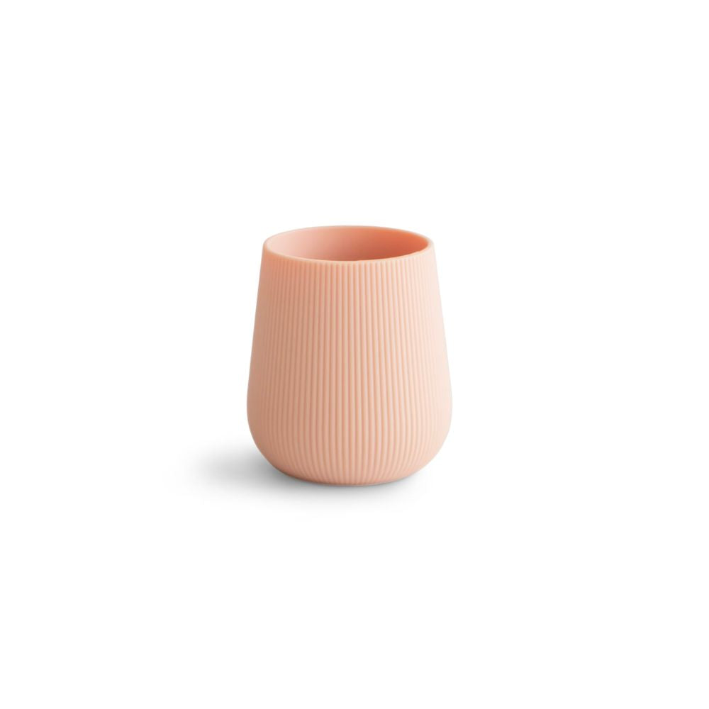 Mushie Blush Silicone Starter Cup for Easy Bottle-to-Cup Transition
