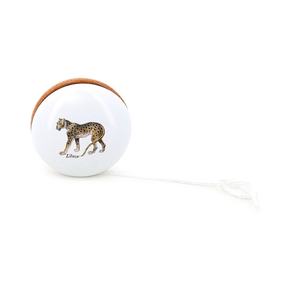 Vilac Snow Leopard-themed Wooden Yoyo - A Fun Toy for Kids