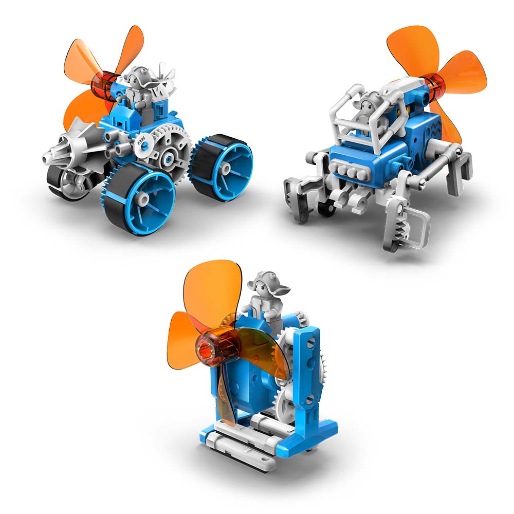 6-in-1 Wind-Powered Educational Machine Building Kit - Windbots