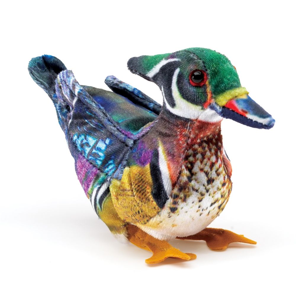 Miniature Wood Duck Finger Puppet - Ideal for Kids Aged 3+