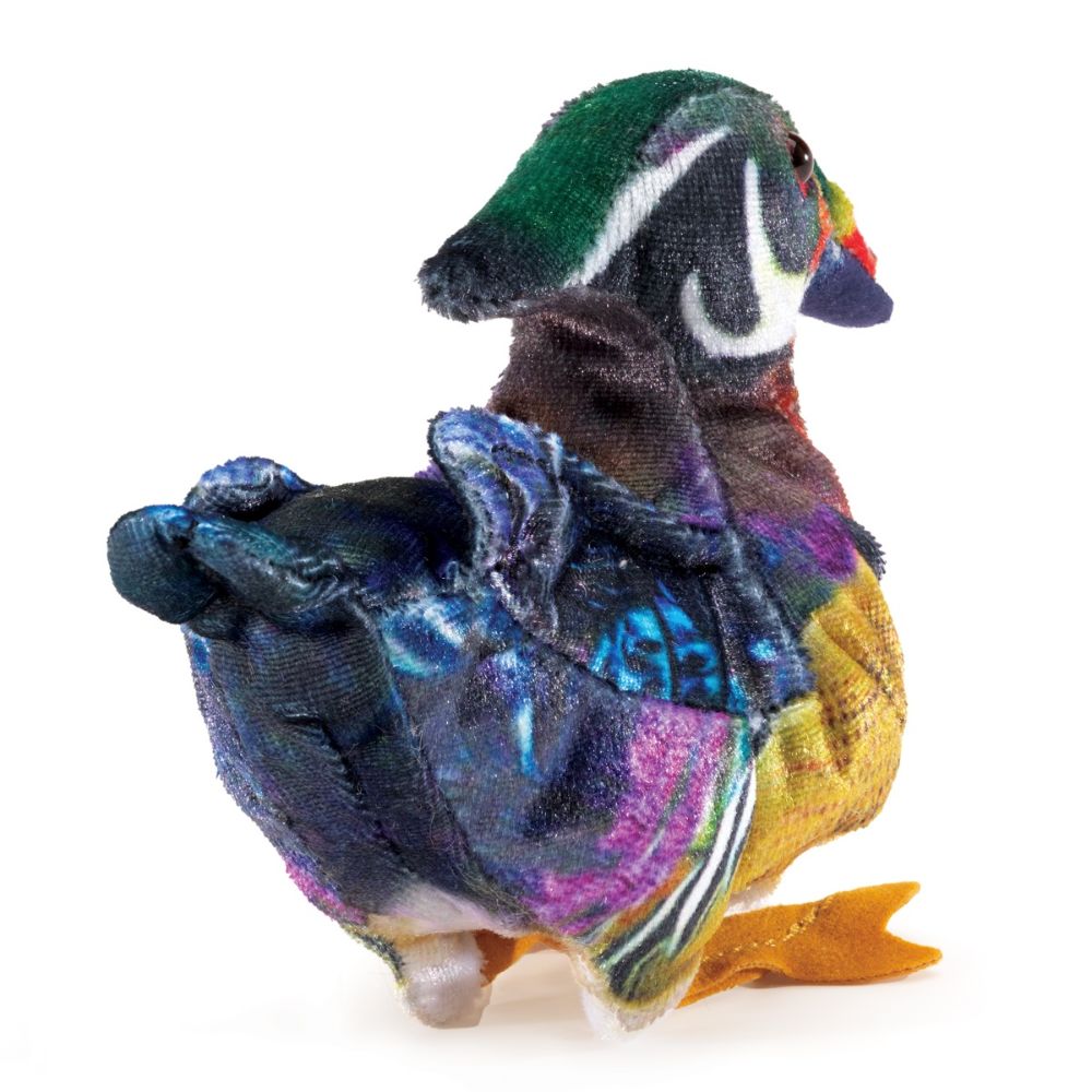 Miniature Wood Duck Finger Puppet - Ideal for Kids Aged 3+
