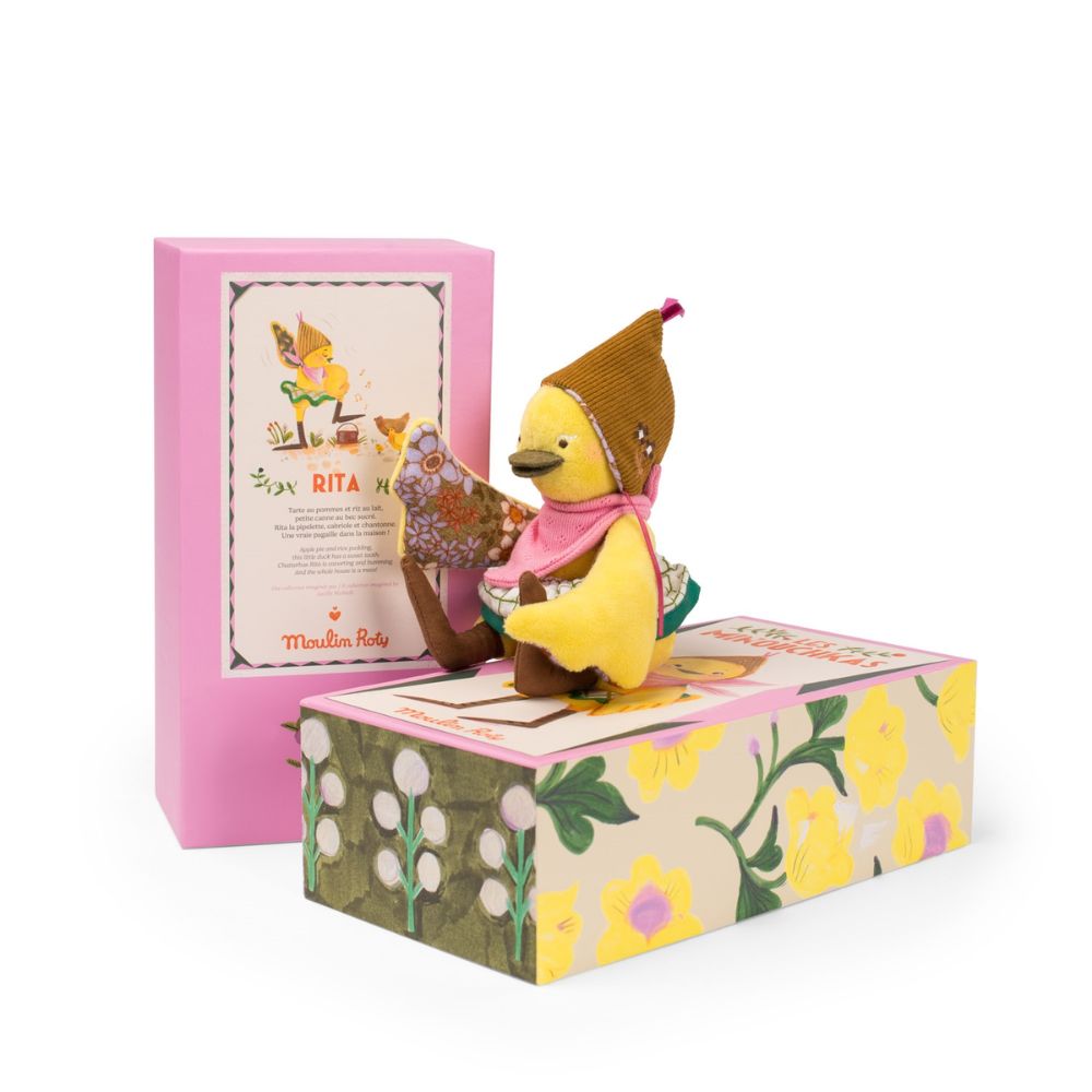 Moulin Roty Les Minouchkas - Articulated Rita the Duck Doll