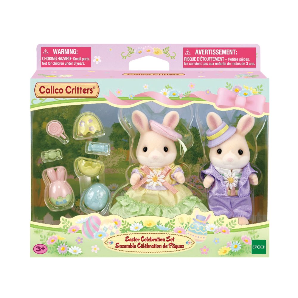 Limited-Time Calico Critters Easter Set with Marguerite Rabbit Kids in Spring Outfits