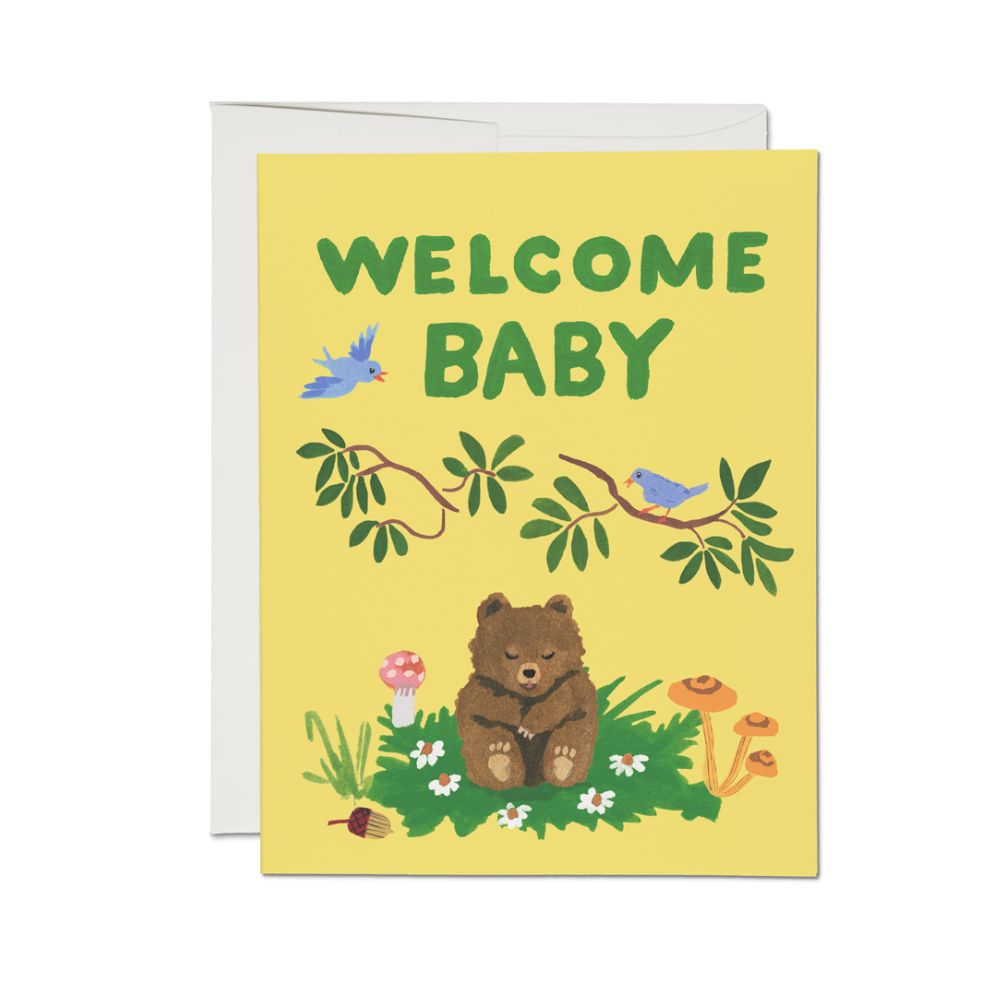 Premium Recycled Baby Cub Greeting Card - Ideal for Special Occasions