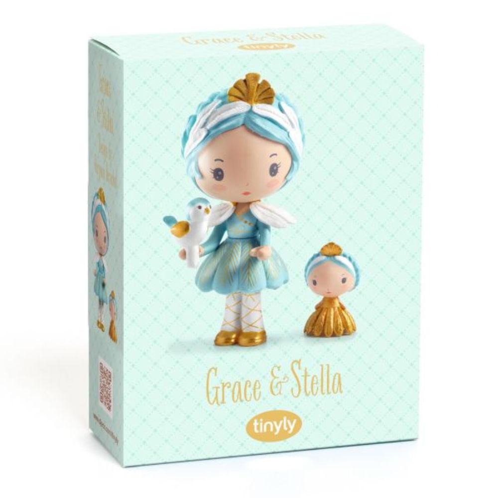 Djeco Tinyly Fairy Figurines - Grace and Her Companion Stella