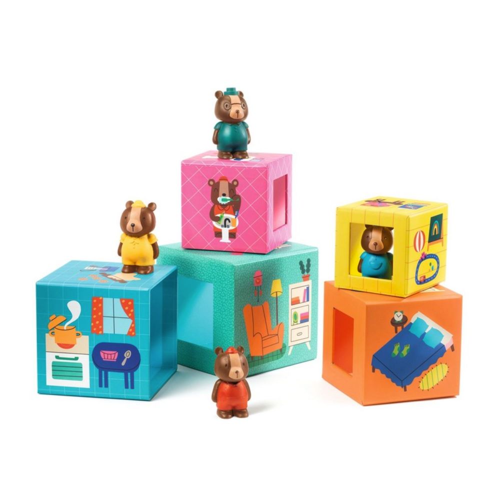 Djeco Durable Cardboard Baby Topanihouse for 18+ Months