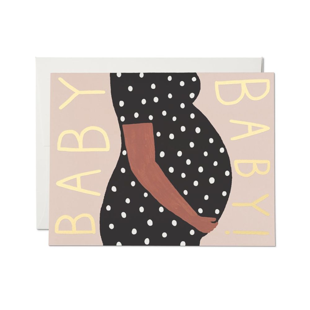 Baby Bump Congratulatory Card for Special Moments