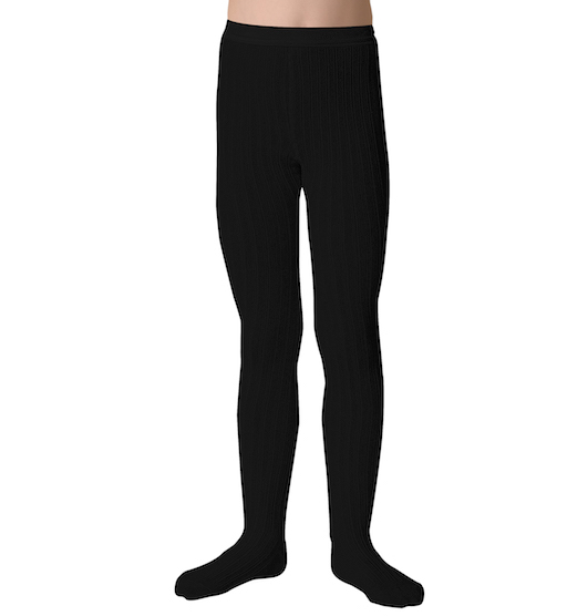 Collegien Louise Soft and Elastic Plain Ribbed Kids Tights