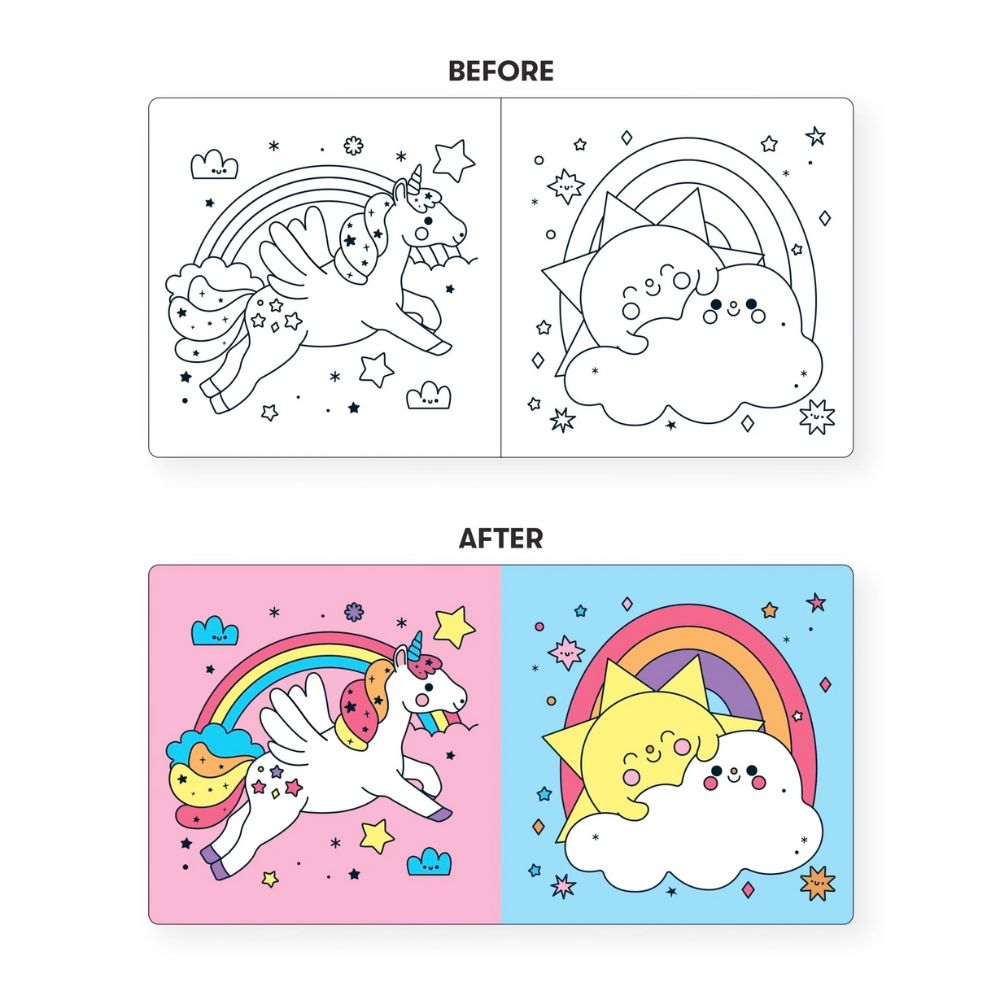 Mudpuppy's Enchanting Unicorn Dreams Colour - Changing Bath Book