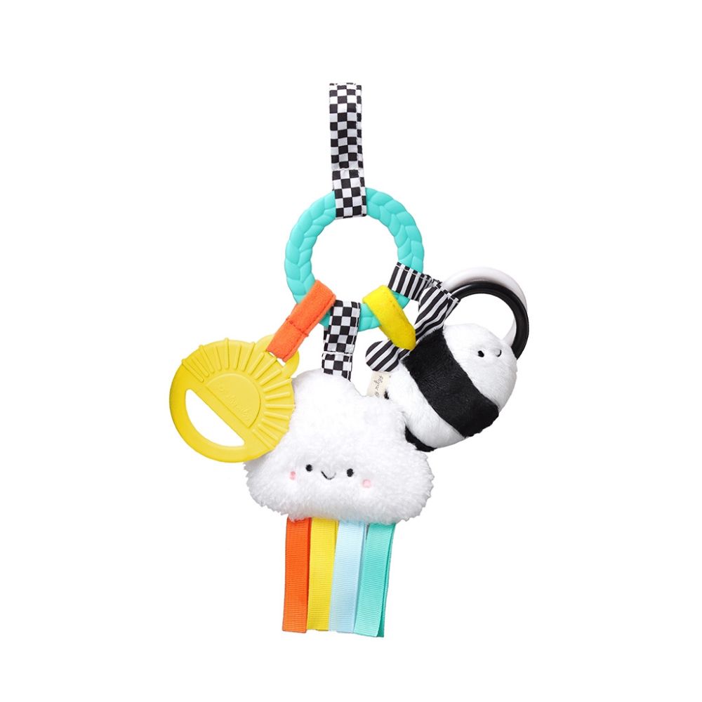 High-Contrast Bitzy Busy Ring: A Teething & Sensory Activity Toy for Babies