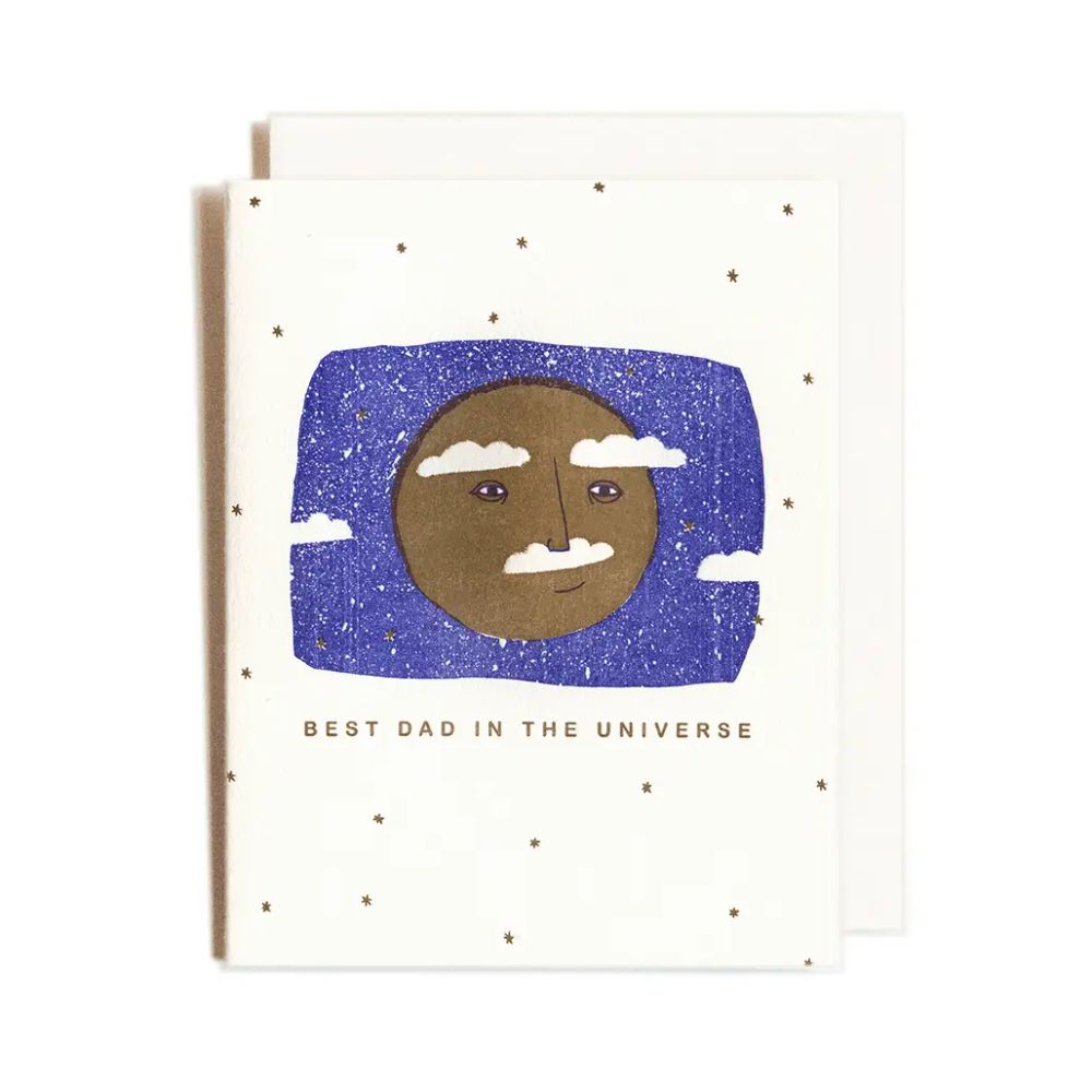 Universe's Finest Dad Greeting Card for a Special Father