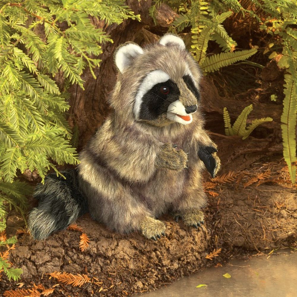 Folkmanis Hand Puppet - Adorable Raccoon for Interactive Fun