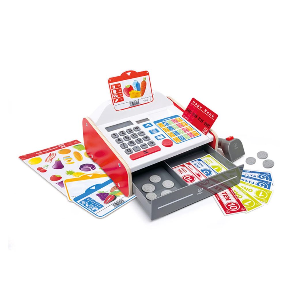 Hape Interactive Beep N Buy Cash Register Playset for Kids