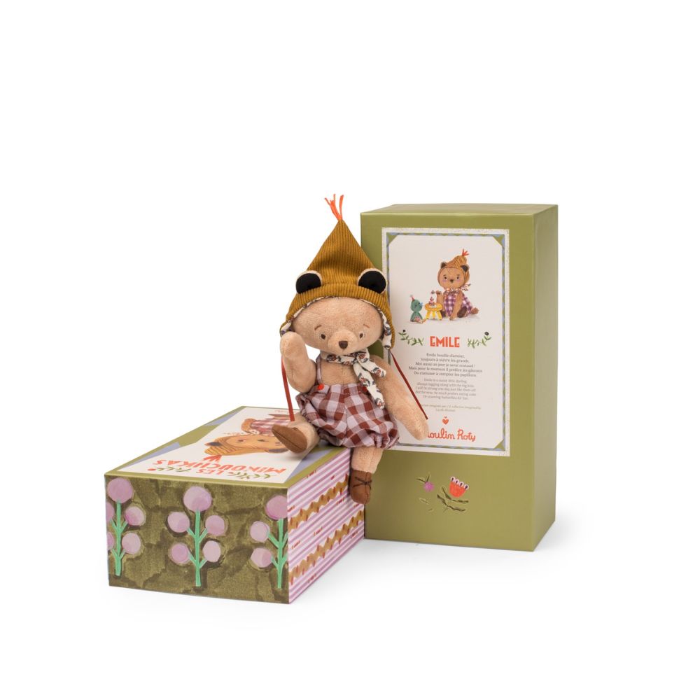 Moulin Roty Les Minouchkas - Adorable Articulated Doll - Emile the Small Bear