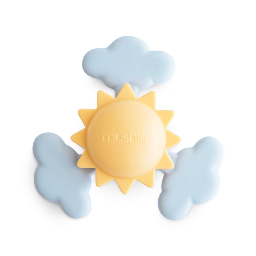 Mushie Food-Grade Silicone Sunshine Suction Spinner Toy for Babies