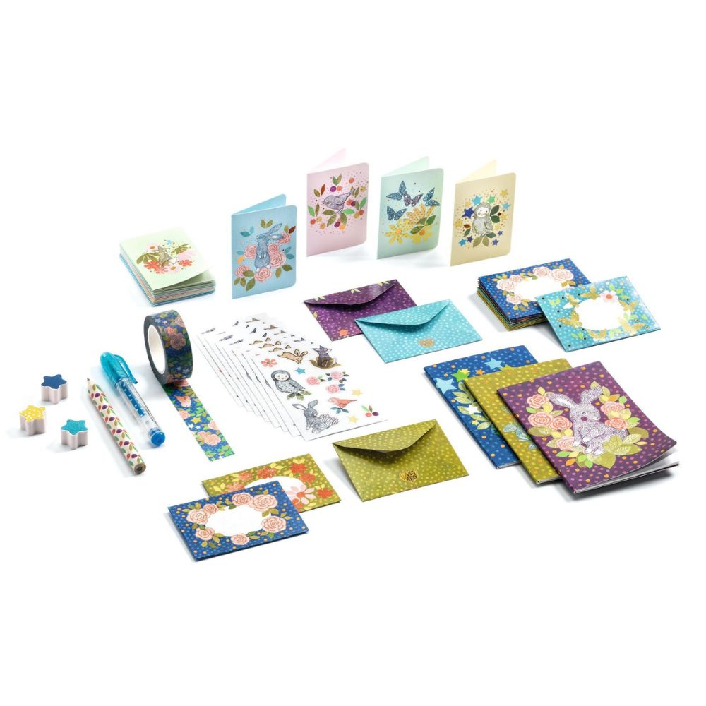 Djeco Elodie Mini Box Letter - Writing Stationery Set