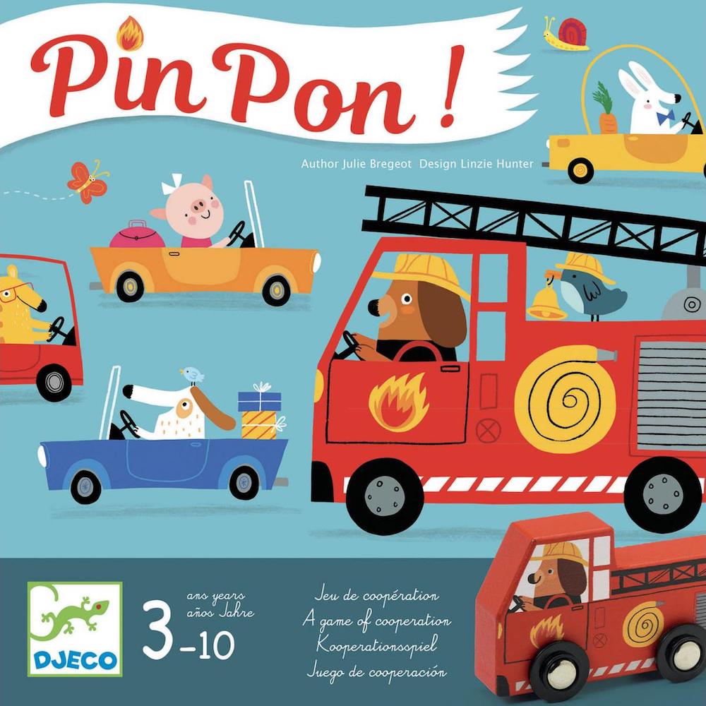 Djeco Pin Pon Cooperative Firefighting Board Game