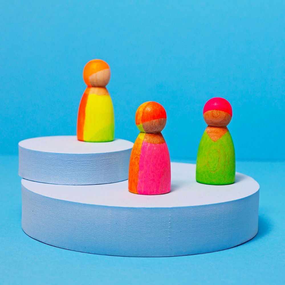 Grimm's Neon Mixed Collection of Friends Toys