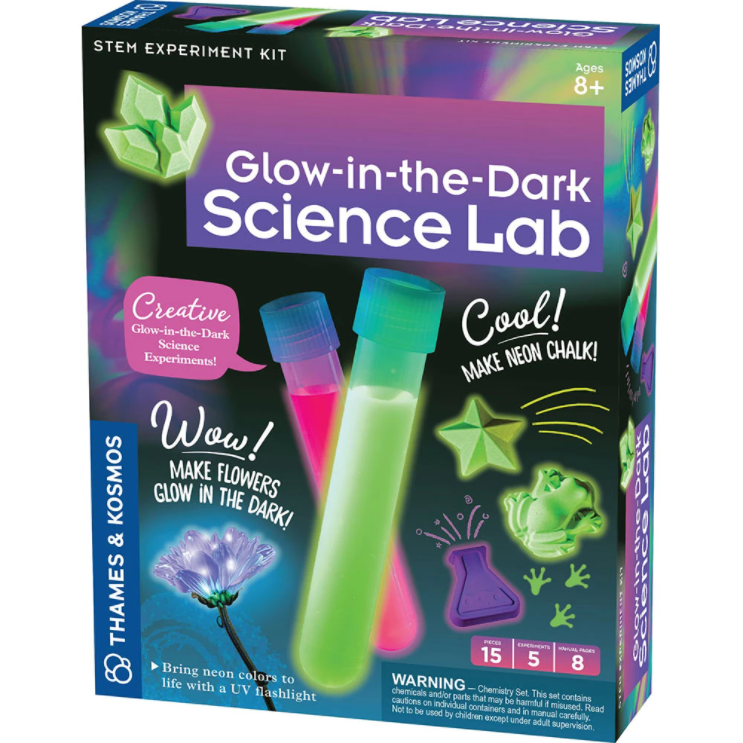 Illuminating Glow-in-the-Dark Science Lab Kit for Kids Aged 8+