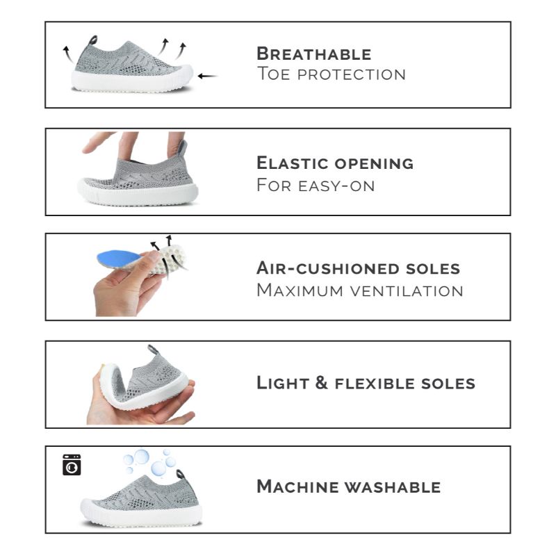 JAN & JUL's Lightweight, Breathable and Stylish Breeze Knit Shoes for Kids