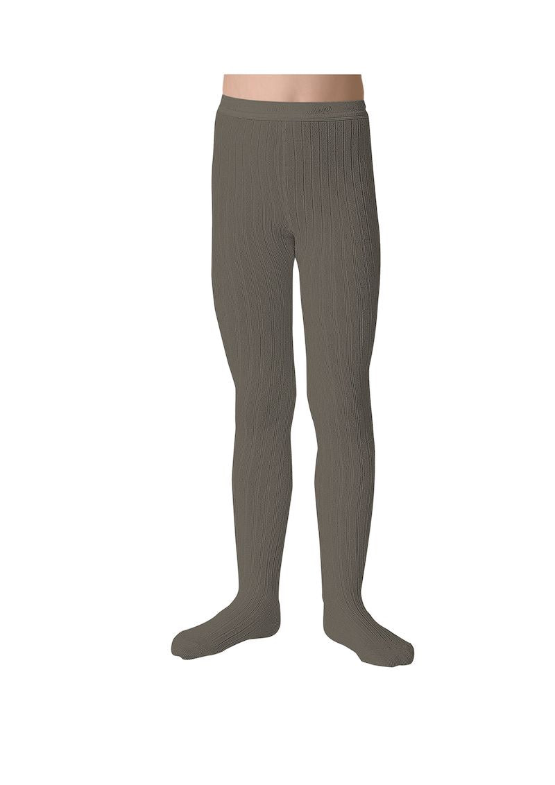 Collegien Louise Plain Ribbed Kids' Tights for Trendy and Comfortable Wear