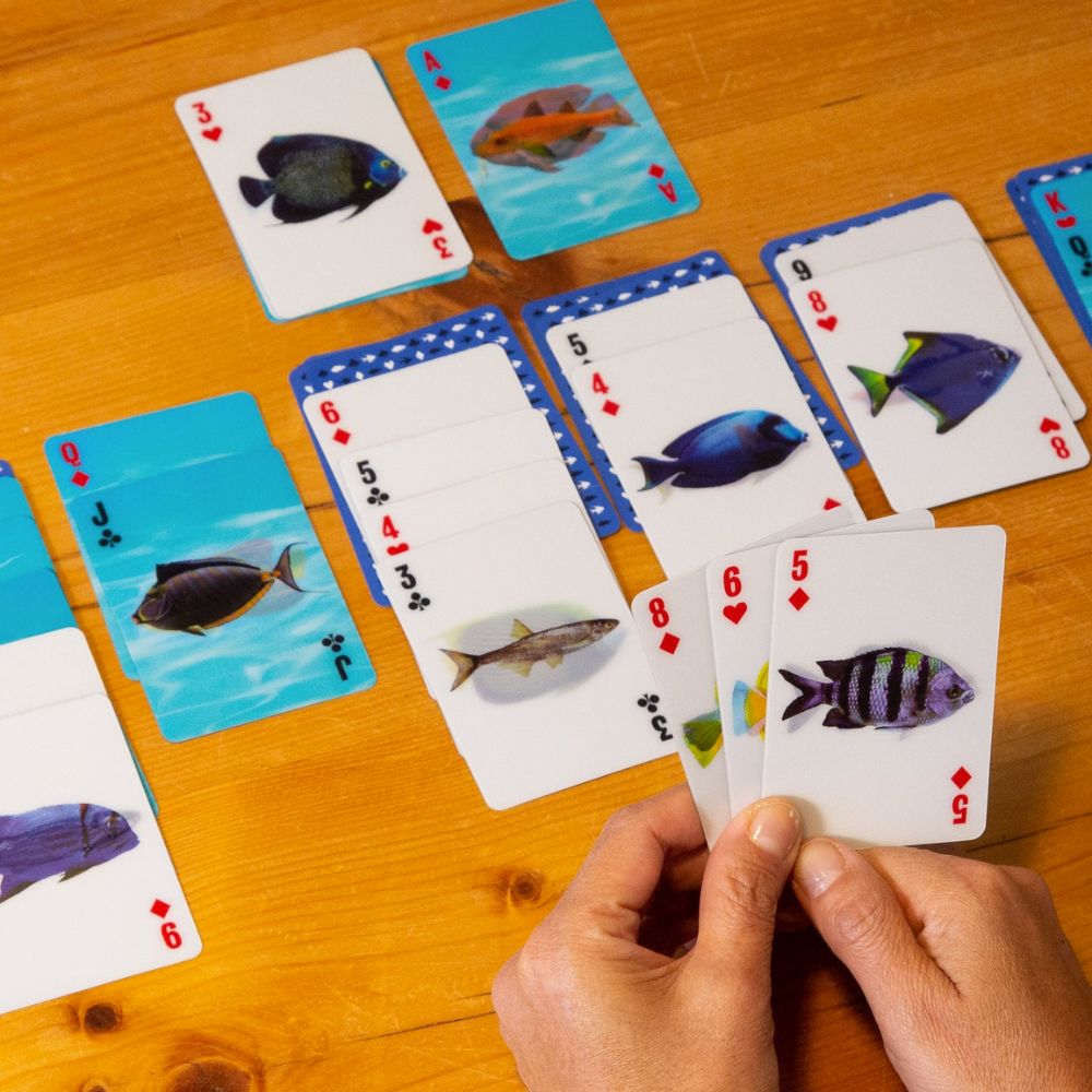 3D Lenticular Fish-themed Poker Size Playing Cards