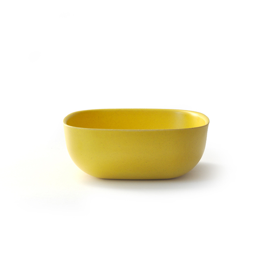 Ekobo Branded Biodegradable Gusto-Style Cereal Bowl in Lemon Color with 24 Ounce Capacity