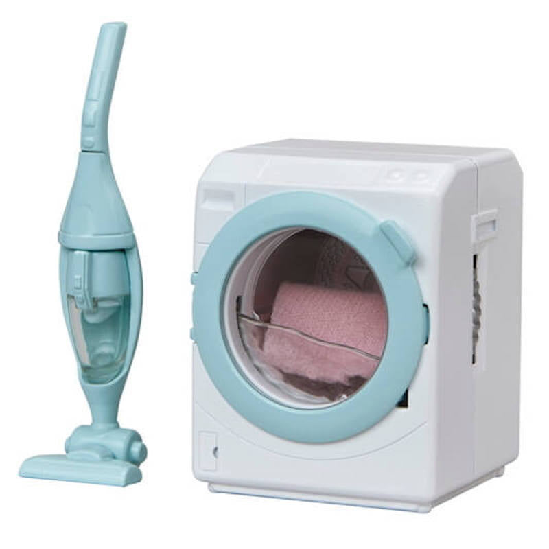 Calico Critters Children's Pretend Play Laundry Set with Vacuum Cleaner