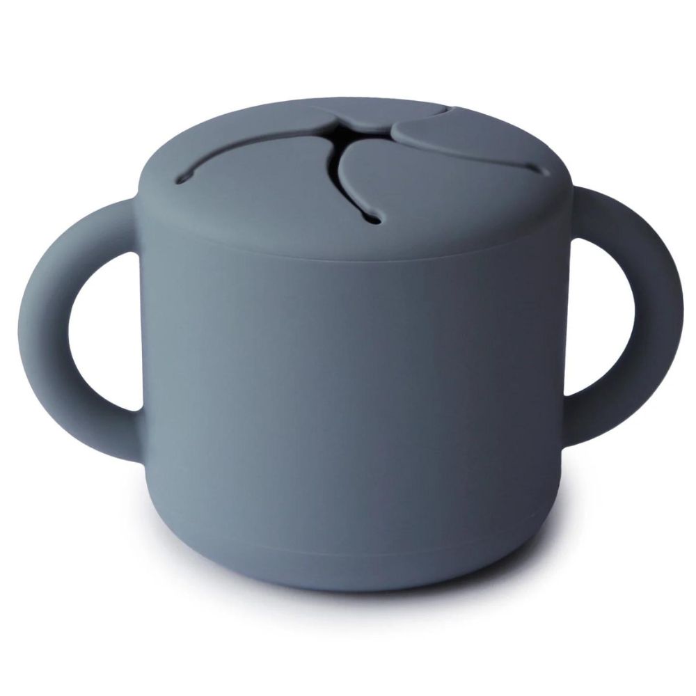 Tradewinds Mushie Silicone Snack Cup - Ideal for On - the - go Babies