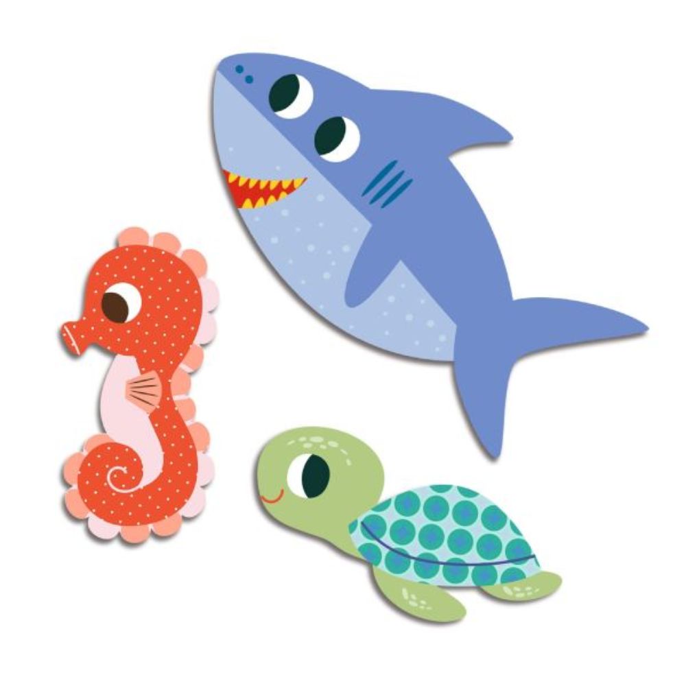 Djeco Sea Animals Decorative Stickers - Ideal for Kids
