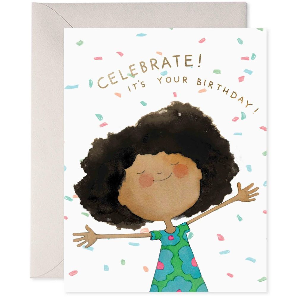 Charming Confetti-themed Birthday Card by E.Frances Paper