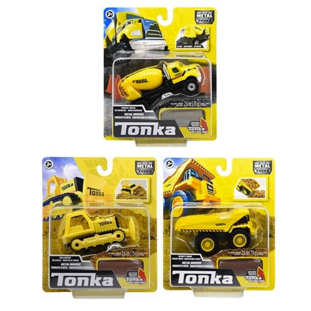 3.5-Inch Tonka Metal Movers Single Pack Set with Sand for Kids