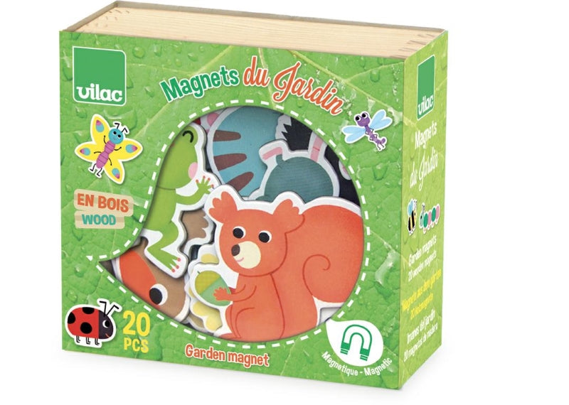 Vilac Brand Wooden Garden Themed Magnets for Kids