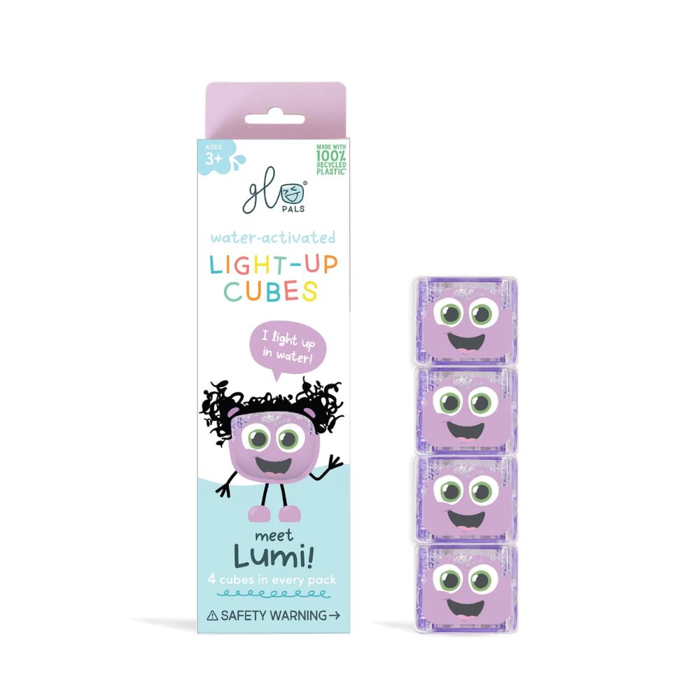 Glo Pals Luminescent Light-Up Cubes (4-Piece Pack) - Lumi Version 2