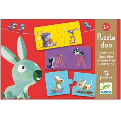 Djeco Educational Puzzle Duo - Opposites for Kids