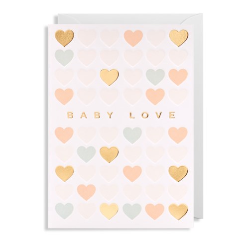 Adorable Baby Love Greeting Card by Lagom Design