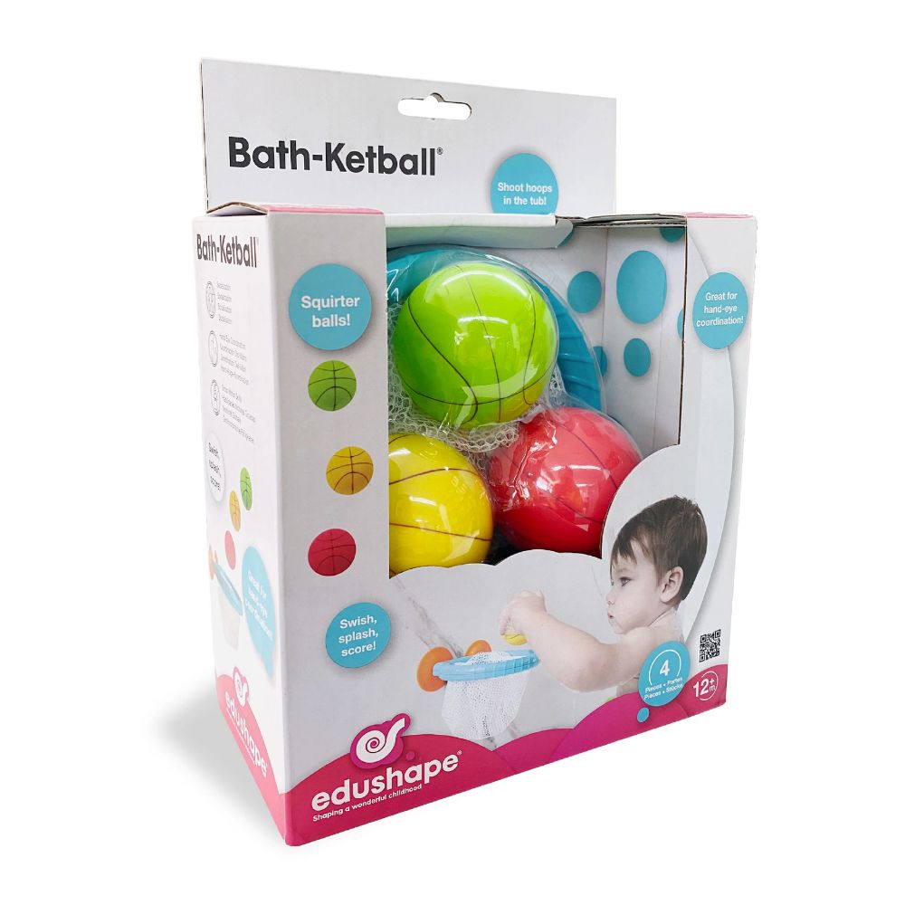 Educational Shape Bath Basketball Set for Kids