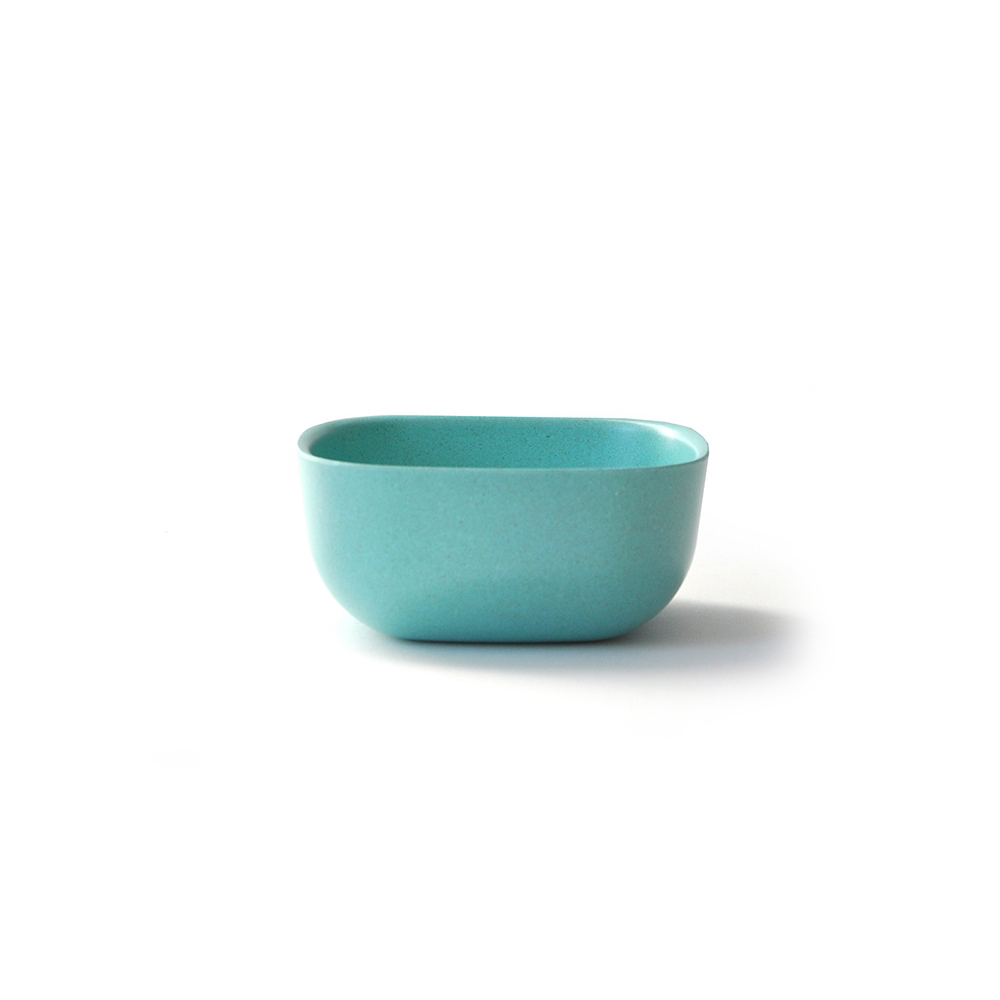 Ekobo Biodegradable Biobu Gusto Small Eating Bowl - Lagoon Color, 8-Ounce Capacity