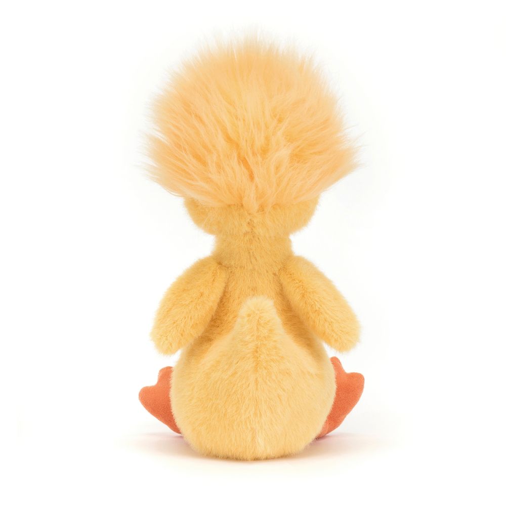 Cute Dorit Duckling Toy with Bold Yellow Fur and Funky Hairdo