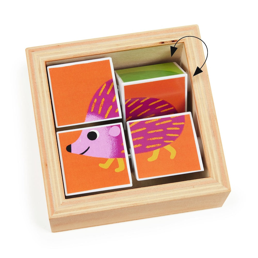 Djeco Wooden Educational Puzzle - Tournibist for Kids' Brain Training