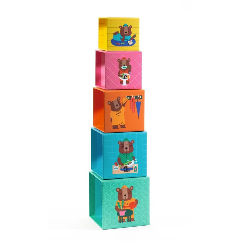 Djeco Durable Cardboard Baby Topanihouse for 18+ Months